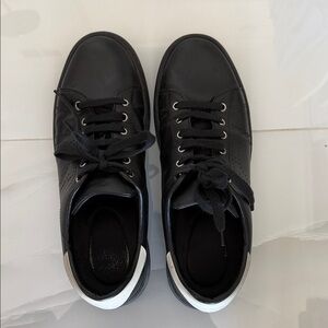 Salvatore Ferragamo Black and White Men's Sneakers